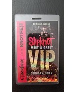 SLIPKNOT / OZZFEST MEETS KNOTFEST ORIGINAL 2016 FESTIVAL LAMINATE BACKST... - $125.00
