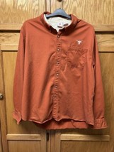 Men’s Campus Specialties Texas University Orange Button Up Shirt XL Cotton - £14.24 GBP