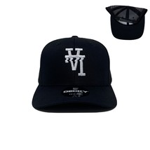 Los Angeles LA Wavy Upside Down Trucker Hat in Black - $25.00