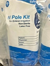 (26) Dynarex IV Pole Kit w/ Bottle Syringe Tube Adapter Enteral Irrigati... - $21.50