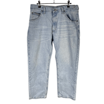 Wrangler Straight Jeans 34x29 Men’s Light Wash Pre-Owned [#3212] - £15.69 GBP