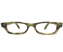 Jean Lafont Eyeglasses Frames AGO 071 Green Brown Tortoise Rectangular 48-16-140 - £100.61 GBP