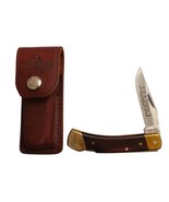 Vintage Schrade + USA SCM5 Lockback W Sheath Brandon Fabrics Advertising - $747.34 MXN