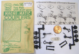 Kadee HO Model RR Parts #16 Magne-Matic Couplers w/Draft Gear   2 Pair  ... - £3.09 GBP