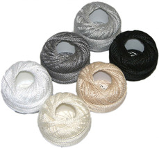 Presencia Pearl Cotton Size 8 Thread Sampler Pack Neutral - £20.66 GBP