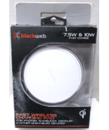 Blackweb 7.5W &amp; 10W White Fast Wireless Charging Pad - iPhone, Samsung, ... - £6.68 GBP