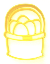 6x Easter Basket Fondant Cutter Cupcake Topper 1.75 IN USA FD2444 - £6.37 GBP
