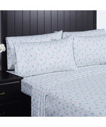 South Point Home Fashions Microfiber 6 Piece Sheet Set Queen Wesley Floral - £29.06 GBP