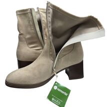 NWT Remonte Sock Boot Comfort Walking Boots Ivory Stretch Sz 40 / US 9 - $79.15