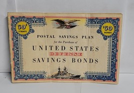 WWII US Defense Savings Bonds Booklet with $5 in Stamps - £7.92 GBP