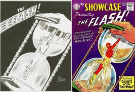 Silver Age Flash Joe Giella Signed Original Art ~ Showcase #14 Cover Recreation - £773.24 GBP