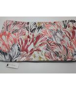 Yves Delorme Pink Wild Flower Throw Pillow Cover Embroidery Piping 13"x2... - $28.00