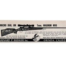 Buehler Mullendore 7mm Magnum M98 1964 Advertisement Hunting Rifle Vtg D... - $19.99