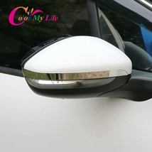 Stainless Steel Car Rearview Mirror Cover Protection Strips Trim Sticker Fit for - £75.47 GBP