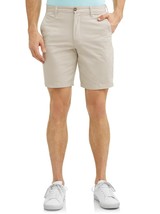 George Men&#39;s Casual Flat Front Shorts Size 44 Sidewalk Khaki   9&quot; Inseam... - £11.37 GBP