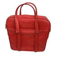 Samsonite Red Silhouette Travel Tote Bag Carry On Luggage Overnite Vintage 70s - £20.46 GBP