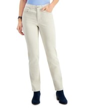 MSRP $49 Style &amp; Co Natural Straight-Leg Jeans Beige Size 8 (STAINED) - $12.82