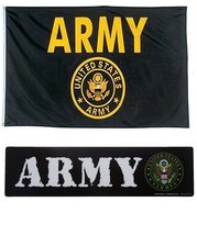 AES Wholesale Combo Set U.S. Army Crest Emblem 3x5 3x5 Flag and 5&quot; Mag... - £4.68 GBP