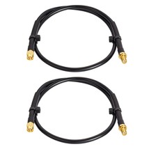 Sma Cable 2Pcs, Sma Male To Sma Female 2Ft Cable For Sdr Equipment Anten... - £19.63 GBP