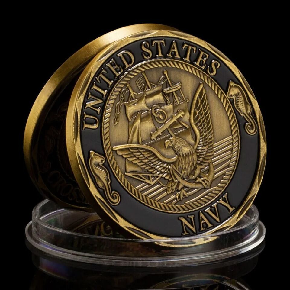Primary image for U.S. Navy Shellback Crossing The Line Military Veteran Challenge Coin