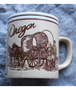 Vintage Stoneware Souvenir The Oregon Trail Coffee Cup Mug Smith Western - £11.93 GBP