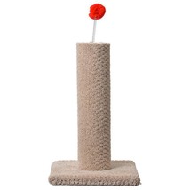 Classy Kitty Carpeted Cat Post with Spring Toy - £109.02 GBP
