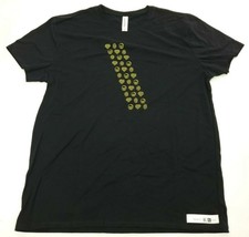Threadfast Apparel T-Shirt Unisex Hearts and Skulls Black Size L - $6.97