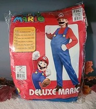 Rubies Deluxe Super Mario Brothers Costume Youth Large 12-14 Cosplay Halloween - £18.00 GBP