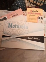 Motorola Television 1955 Owners Manual &amp; hang Tag And Invoice - $13.10