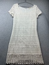 Staring At Stars Crochet Knit Shift Dress Women Size M Cotton Boho Beach Summer - £19.11 GBP