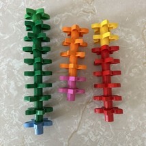 Lot of 24 DUPLO Flowers LEGO Orange Red Green Pink Yellow Blue - £10.86 GBP