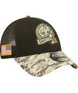 New Orleans Saints Mens New Era Salute to Service 9Forty Adjustable Truc... - £18.19 GBP