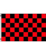 RED AND BLACK CHECKERED RACING  3 X 5 FLAG 3x5 decor sign  RACE CAR FLAG... - $10.42 CAD