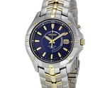 NEW* Seiko SKA402 Kinetic Mens Stainless Steel Two-Tone Watch MSRP $495! - £158.76 GBP
