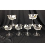 (6) Vintage Luminarc France Glass Crystal Champagne Goblets Stemware Cle... - £31.96 GBP