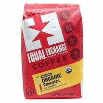 Equal Exchange Organic Coffee Ethiopian Packaged Whole Bean 12 oz. - £16.32 GBP