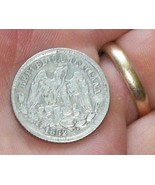 OLD GoS 1882 25 CENTAVOS SILVER GUANAJUATO COIN MEXICAN LIBERTAD SECOND ... - £81.95 GBP