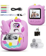 Kids Camera Instant Print 12MP 1080P Instant Camera for Kids with 32G Ca... - $92.93