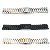 Watch Strap Bracelet STAINLESS STEEL 18mm-30mm Band Hidden Deployment Cl... - $41.22