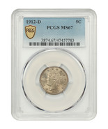 1912-D 5C PCGS MS67 - £26,072.60 GBP