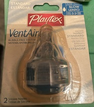 Playtex 2 Pack VentAire Silicone Slow Flow Nipple (Discontinued by Manuf... - £27.91 GBP