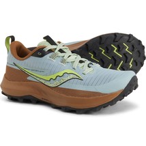 Saucony Peregrine 13 Trail Running Shoes Women&#39;s Size 7.5 Glacier/Bronze - £65.44 GBP