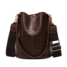 Fashion Alligator Leather Bucket Shoulder Bags Large Capacity Cross Body Bags fo - £28.31 GBP
