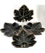 Mikasa Leaf 9&quot; Stoneware Brown Retired 4 pc 9x9 7/8&quot; - $910.88 MXN