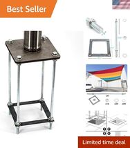 Reinforced Base Frame for Shade Sail Pole, Versatile Use for Deck, Soil ... - $65.72
