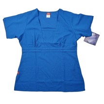 Dickies Blue Scrub Top S Elements Classic Fit - £7.86 GBP