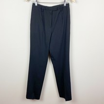 Pendleton Dress Pants Women 4P Black Wool Blend Straight Leg Center Seam Caree - £27.89 GBP