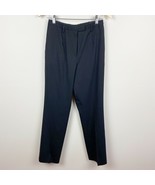 Pendleton Dress Pants Women 4P Black Wool Blend Straight Leg Center Seam... - £27.44 GBP