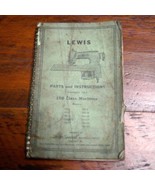 Vtg 1940s LEWIS Parts &amp; Instructions Manual Catalogue 194-5 150 Class Ma... - £99.55 GBP