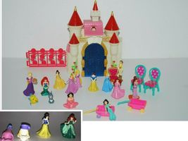 Disney Polly Pocket Beauty & the Beast Castle 2009 Mattel & PRINCESS Figure Set - $49.99